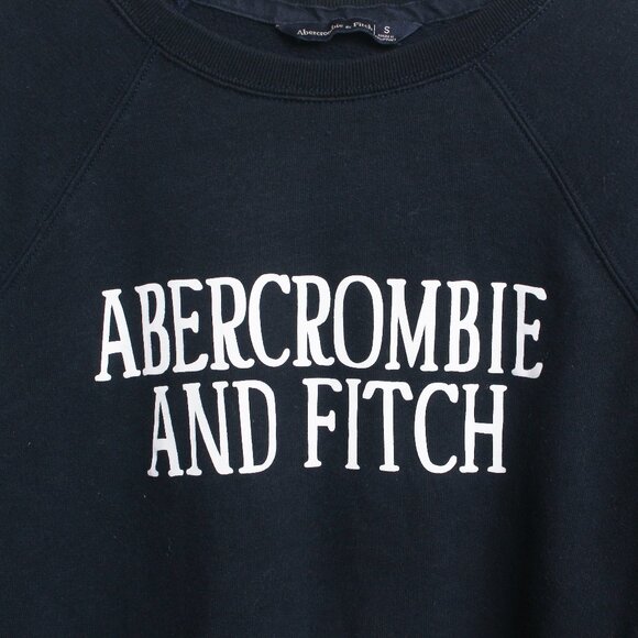 Abercrombie & Fitch Sweatshirt Womens Small Navy Blue Pullover - Picture 4 of 4